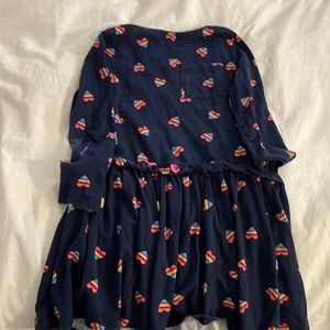 Crew cuts cotton dress